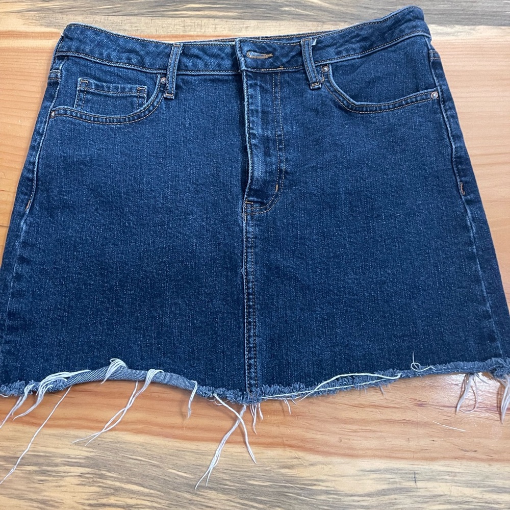 Jean mini skirt